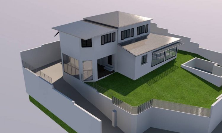Conception de plan 3D de maison - Sainte-Marie - OKAMI ARCHITECTURE